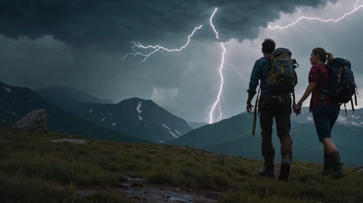 ¿Cuáles son las probabilidades de ser alcanzado por un rayo y cómo mantenerse a salvo en las montañas?